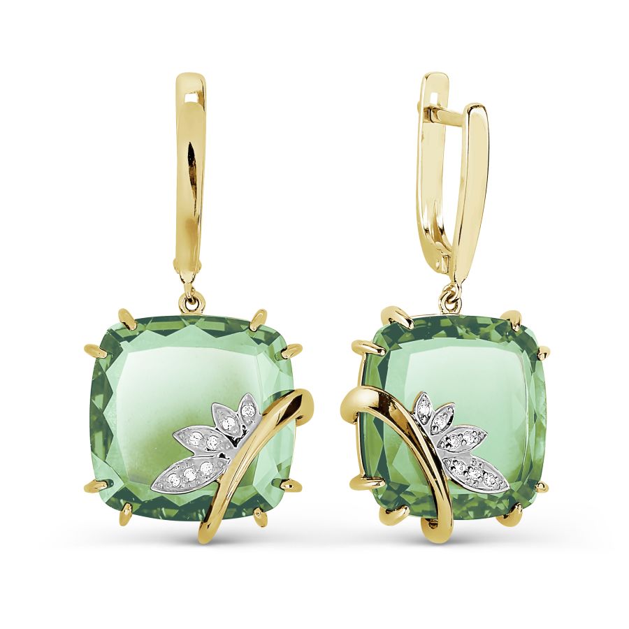 Серьги с кварцем и фианитами Линии Любви, Серьги Т943026877-03
Серьги с кварцем и фианитами Линии Любви, Серьги Т943026877-03