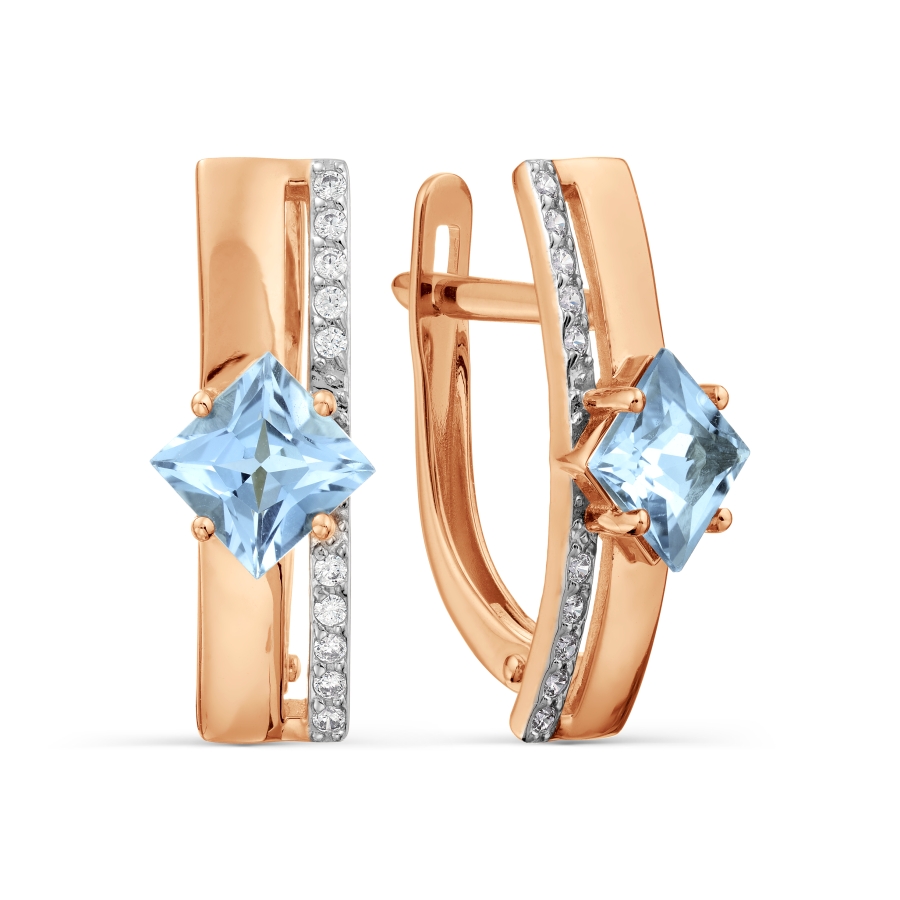 Серьги с топазами и фианитами Линии Любви, Серьги Т147028227
Серьги с топазами и фианитами Линии Любви, Серьги Т147028227