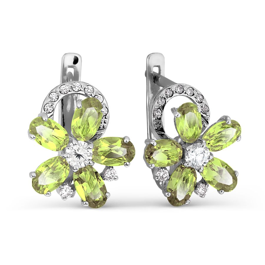 Серьги с хризолитами и фианитами Линии Любви, Серьги Т333026758
Серьги с хризолитами и фианитами Линии Любви, Серьги Т333026758