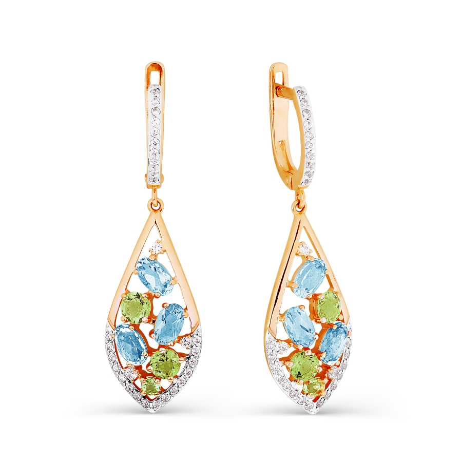 Серьги с топазами, хризолитами и фианитами Линии Любви, Серьги Т143026662-01
Серьги с топазами, хризолитами и фианитами Линии Любви, Серьги Т143026662-01