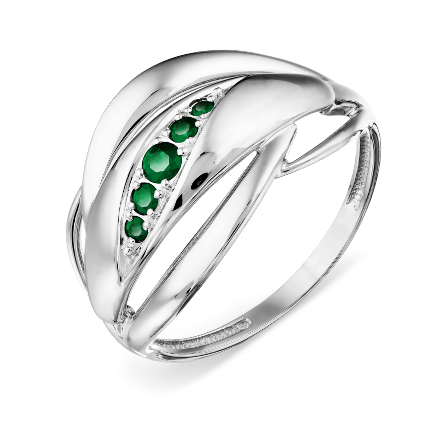 Кольцо с изумрудами Линии Любви, Кольцо Т331018368 
Кольцо с изумрудами Линии Любви, Кольцо Т331018368