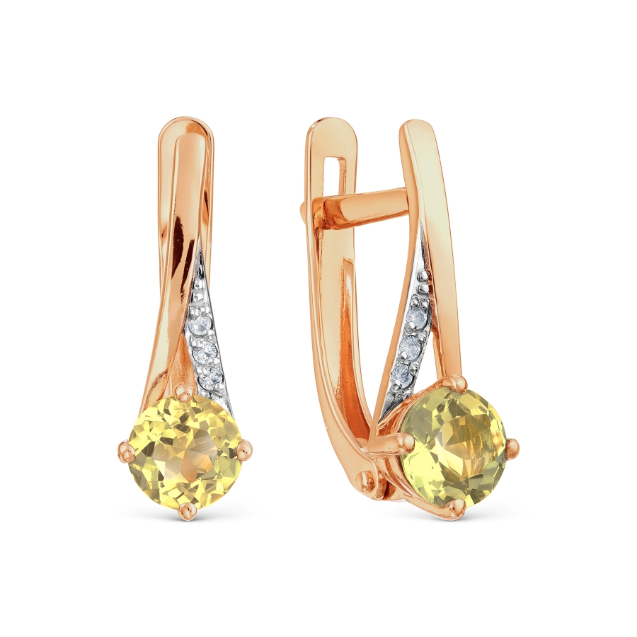 Серьги с цитринами и фианитами Линии Любви, Серьги Т143028307
Серьги с цитринами и фианитами Линии Любви, Серьги Т143028307