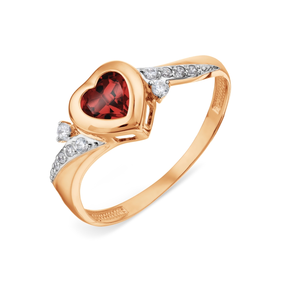 Кольцо с гранатом и фианитами Линии Любви, Кольцо Т14301А032
Кольцо с гранатом и фианитами Линии Любви, Кольцо Т14301А032