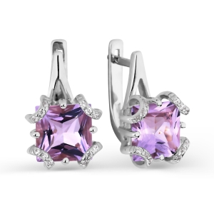 Серьги с аметистами и фианитами Линии Любви, Серьги Т303026615-01
Серьги с аметистами и фианитами Линии Любви, Серьги Т303026615-01