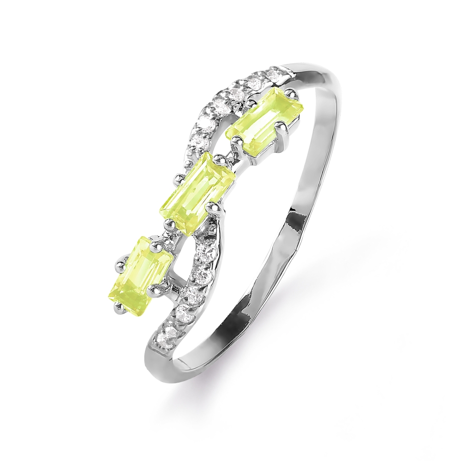 Кольцо с хризолитами и фианитами Линии Любви, Кольцо Т303015826
Кольцо с хризолитами и фианитами Линии Любви, Кольцо Т303015826