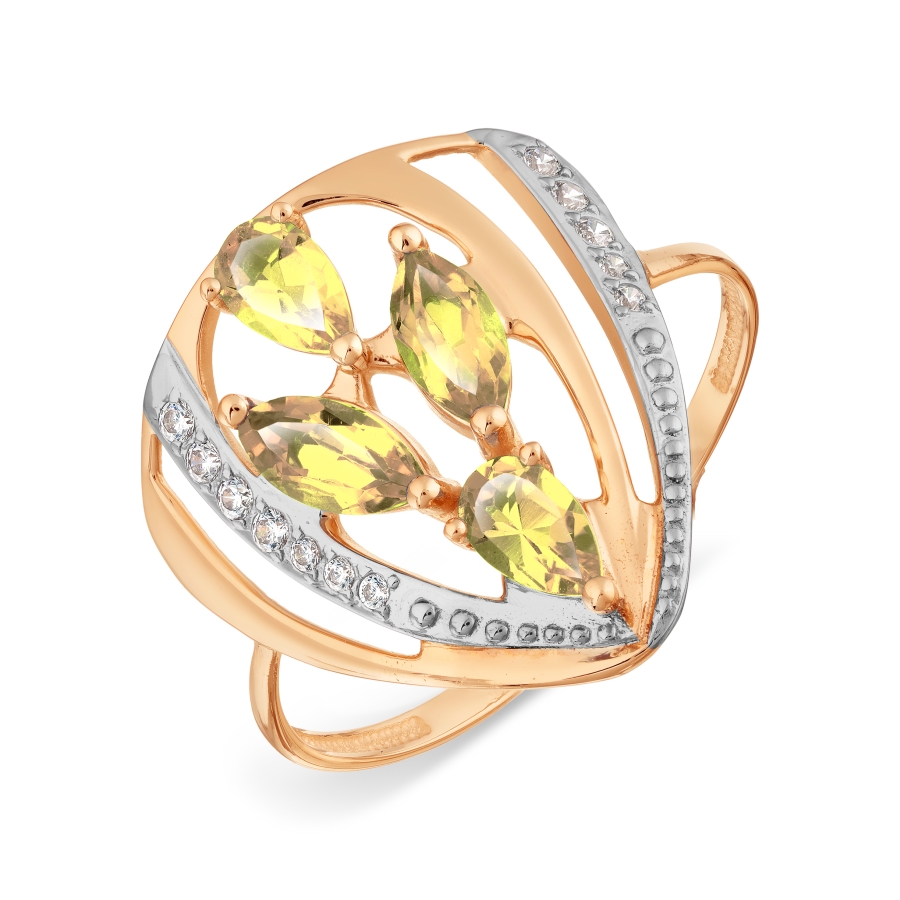 Кольцо с цитринами и фианитами Линии Любви, Кольцо Т147017803
Кольцо с цитринами и фианитами Линии Любви, Кольцо Т147017803