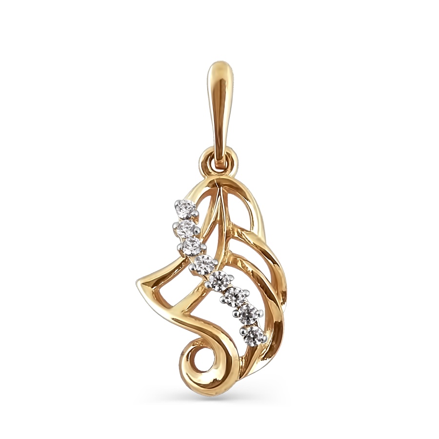 Подвеска с фианитами Линии Любви, Подвески и кулоны Т142033061 
Подвеска с фианитами Линии Любви, Подвески и кулоны Т142033061