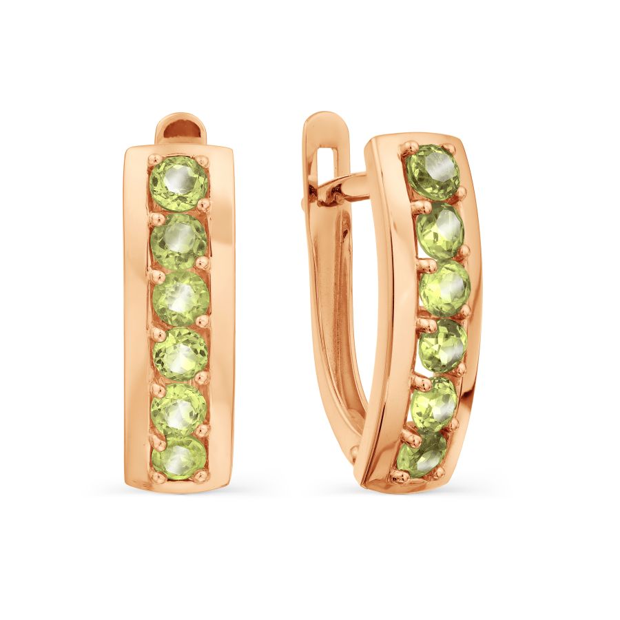 Серьги с хризолитами Линии Любви, Серьги Т101029223
Серьги с хризолитами Линии Любви, Серьги Т101029223