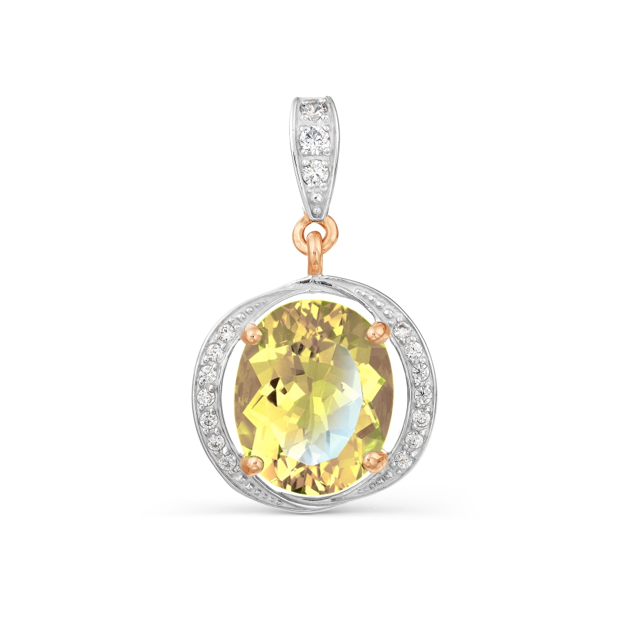 Подвеска с цитрином и фианитами Линии Любви, Подвески и кулоны Т147034222
Подвеска с цитрином и фианитами Линии Любви, Подвески и кулоны Т147034222