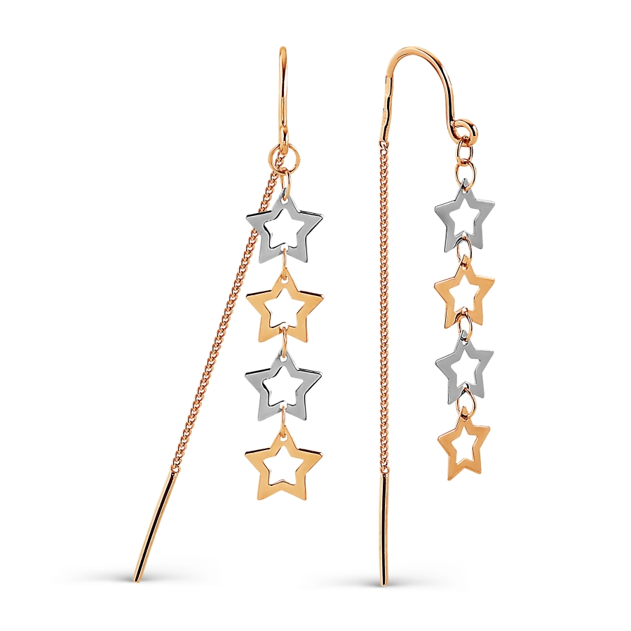 Серьги из красного золота Линии Любви, Серьги Т130027450
Серьги из красного золота Линии Любви, Серьги Т130027450