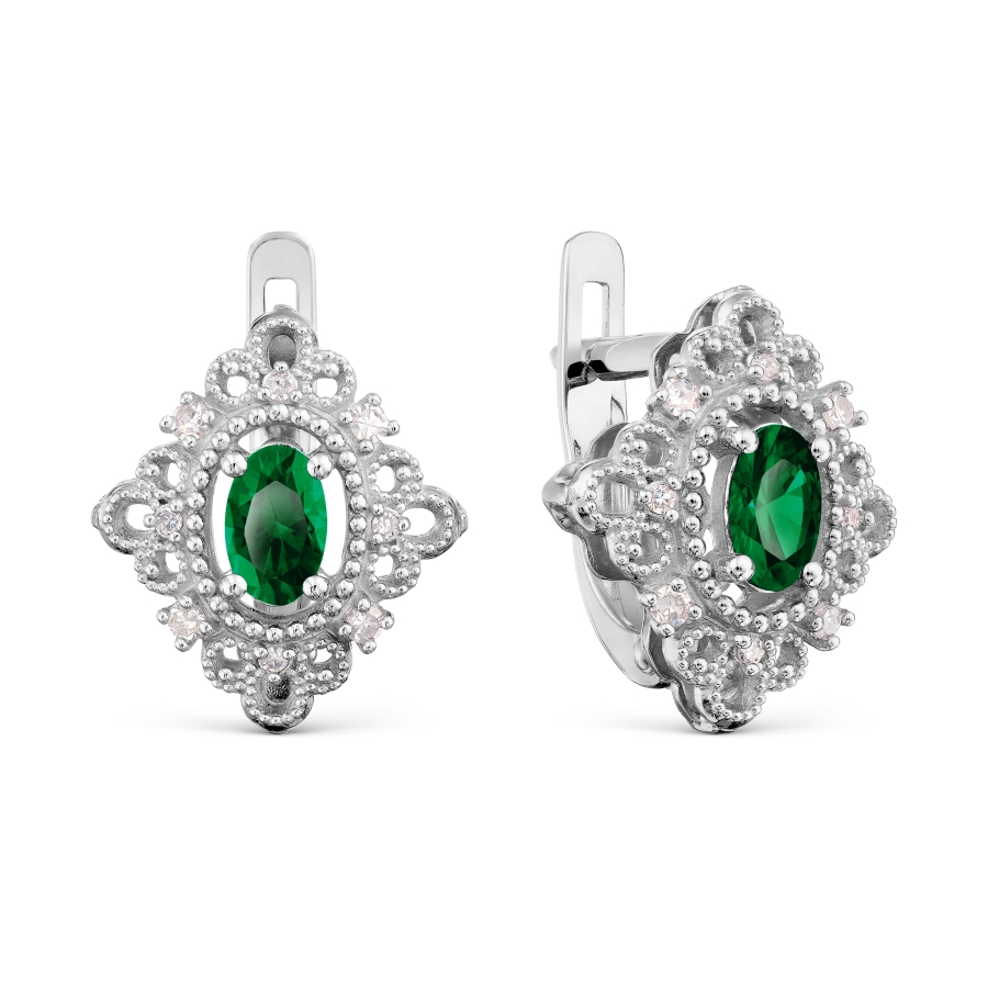 Серьги с изумрудами и бриллиантами Линии Любви, Серьги Т301029598
Серьги с изумрудами и бриллиантами Линии Любви, Серьги Т301029598