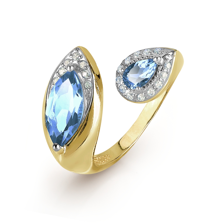 Кольцо с топазами и фианитами Линии Любви, Кольцо Т947016587
Кольцо с топазами и фианитами Линии Любви, Кольцо Т947016587