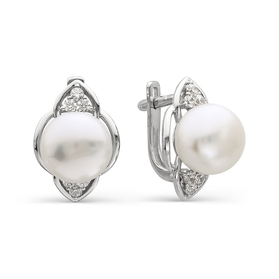 Серьги с жемчугом и фианитами Линии Любви, Серьги Т308024337
Серьги с жемчугом и фианитами Линии Любви, Серьги Т308024337