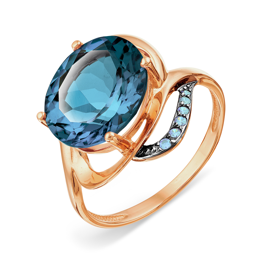 Кольцо с топазом и фианитами Линии Любви, Кольцо Т147018267-04
Кольцо с топазом и фианитами Линии Любви, Кольцо Т147018267-04