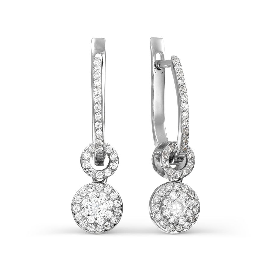 Серьги с фианитами Линии Любви, Серьги Т302026982 
Серьги с фианитами Линии Любви, Серьги Т302026982