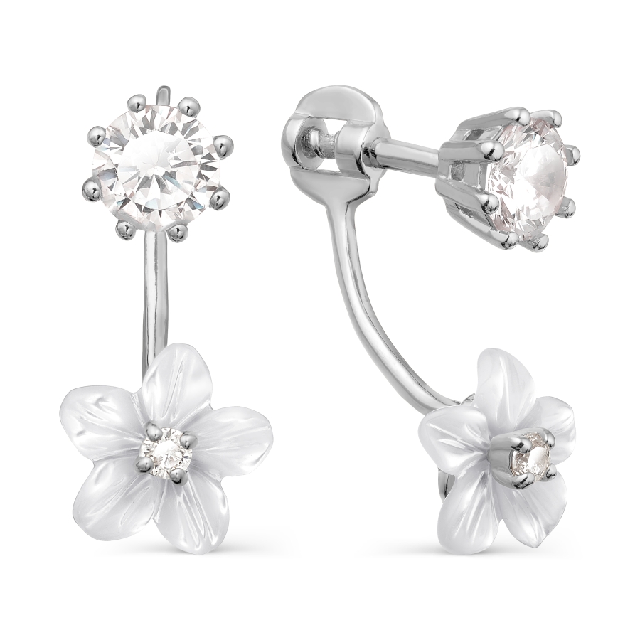 Серьги с перламутром и фианитами Линии Любви, Серьги Т337027565
Серьги с перламутром и фианитами Линии Любви, Серьги Т337027565