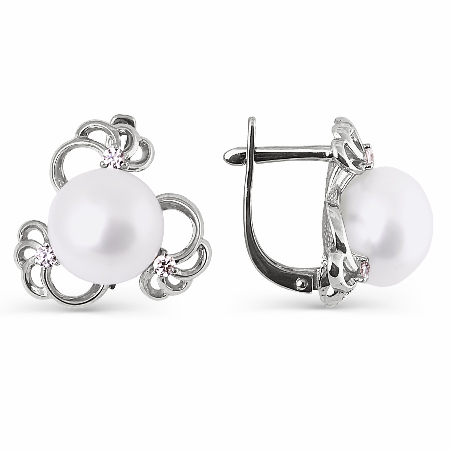 Серьги с жемчугом и фианитами Линии Любви, Серьги Т308024340
Серьги с жемчугом и фианитами Линии Любви, Серьги Т308024340