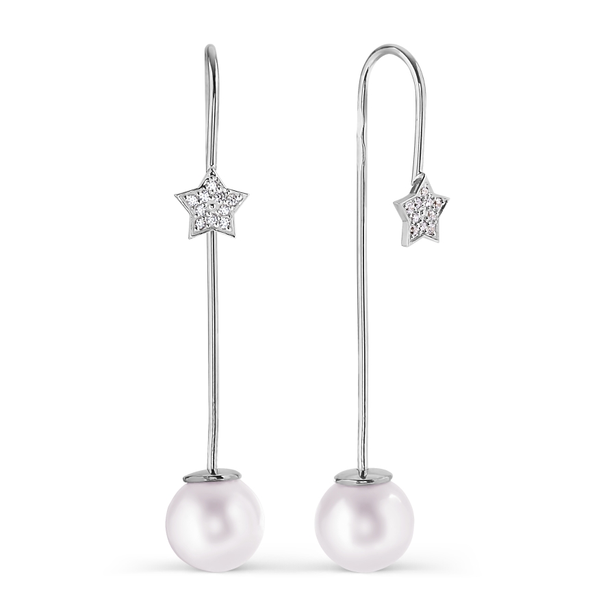 Серьги с жемчугом и фианитами Линии Любви, Серьги Т308027524
Серьги с жемчугом и фианитами Линии Любви, Серьги Т308027524