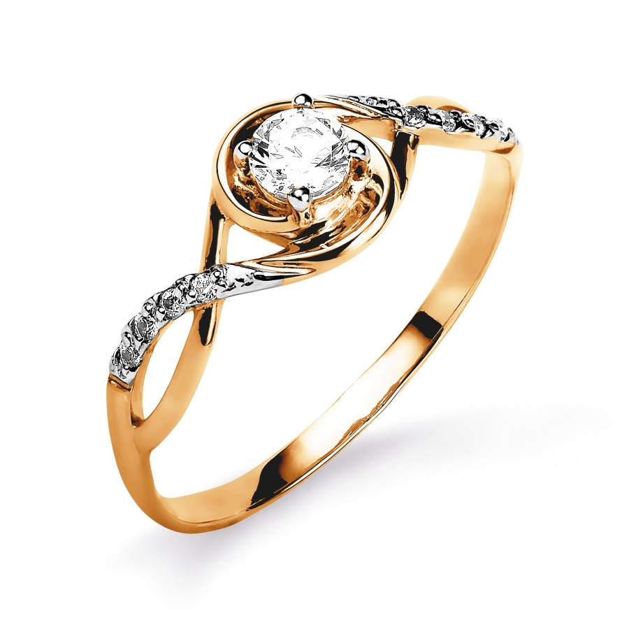 Кольцо с фианитами Линии Любви, Кольцо Т142015537 
Кольцо с фианитами Линии Любви, Кольцо Т142015537