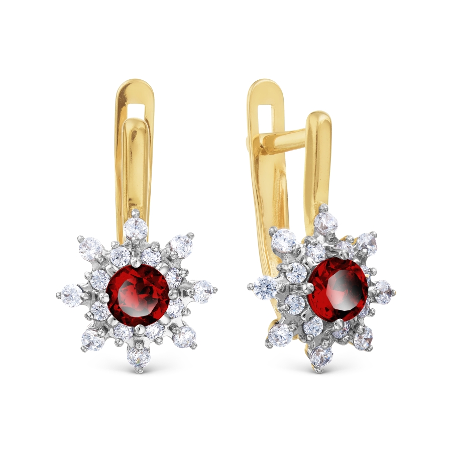 Серьги с гранатами и фианитами Линии Любви, Серьги Т943026168
Серьги с гранатами и фианитами Линии Любви, Серьги Т943026168