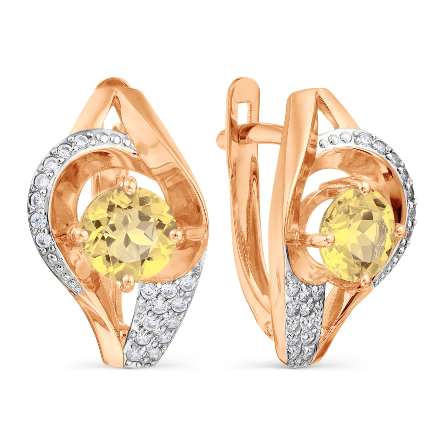 Серьги с цитринами и фианитами Линии Любви, Серьги Т147028871
Серьги с цитринами и фианитами Линии Любви, Серьги Т147028871