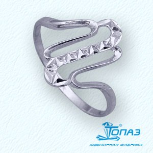 Кольцо из белого золота Линии Любви 
Кольцо из белого золота Линии Любви