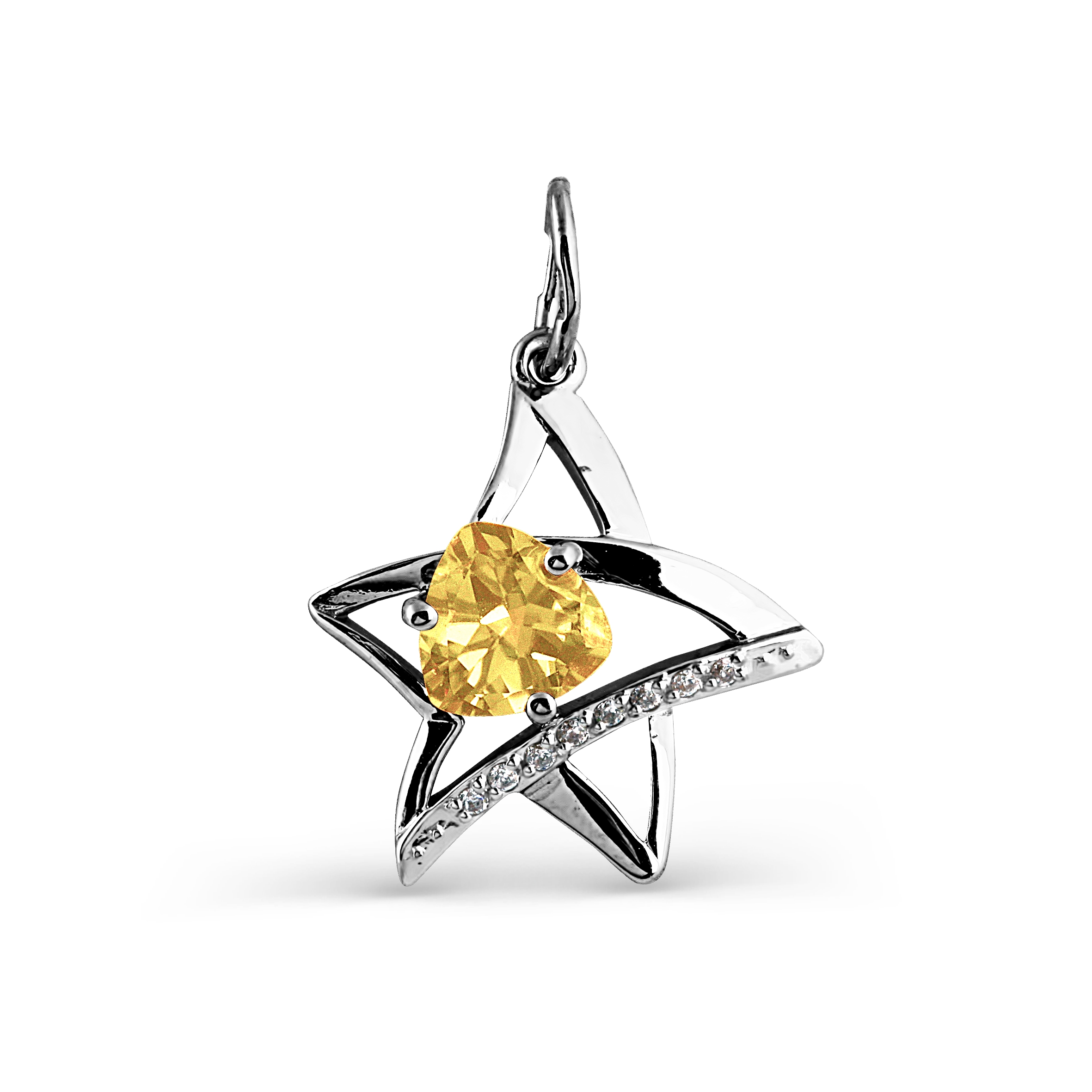 Подвеска с цитрином и фианитами Линии Любви
Подвеска с цитрином и фианитами Линии Любви