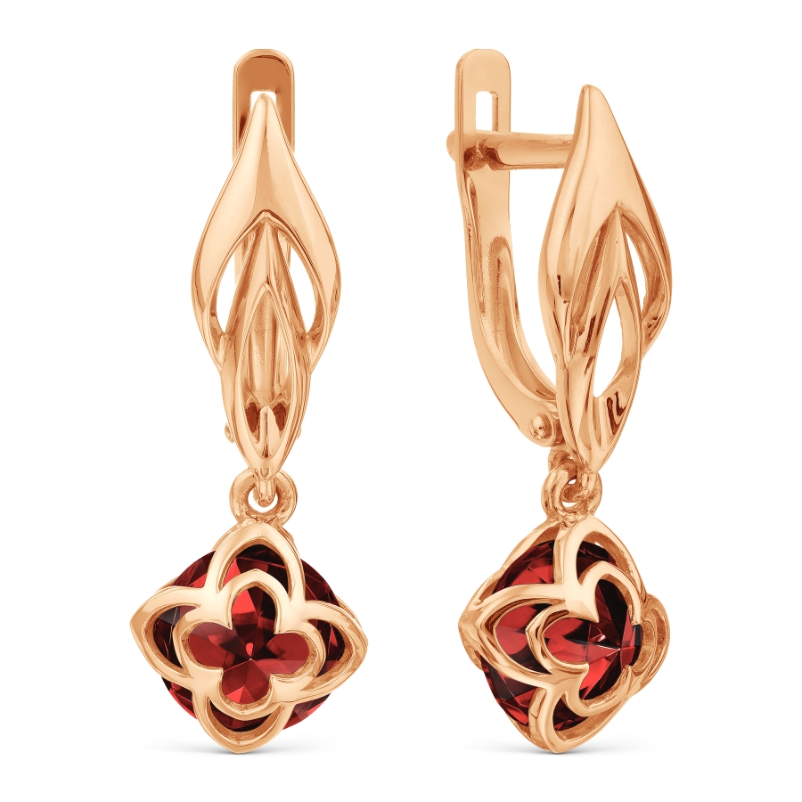 Серьги с гранатами ситалл Линии Любви, Серьги Т107029390-02
Серьги с гранатами ситалл Линии Любви, Серьги Т107029390-02