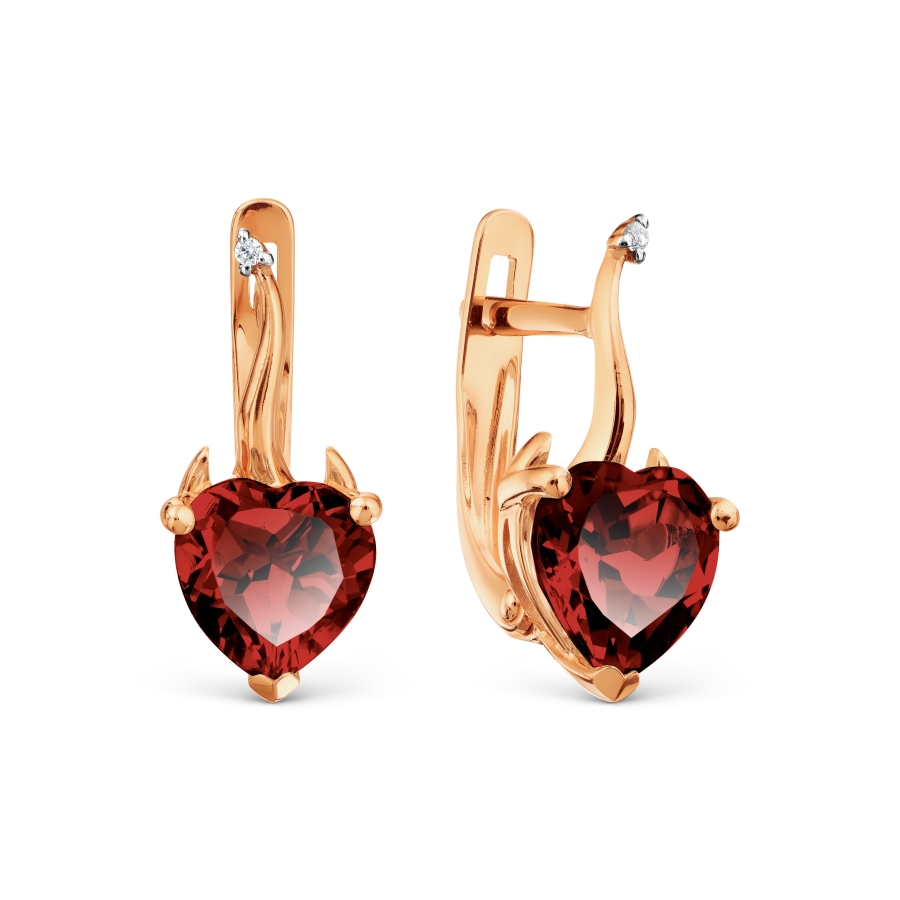 Серьги с гранатами и фианитами Линии Любви, Серьги Т143028354
Серьги с гранатами и фианитами Линии Любви, Серьги Т143028354