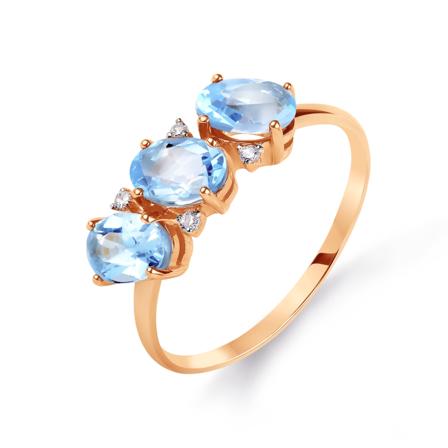 Кольцо с топазами и фианитами Линии Любви, Кольцо Т143015611
Кольцо с топазами и фианитами Линии Любви, Кольцо Т143015611