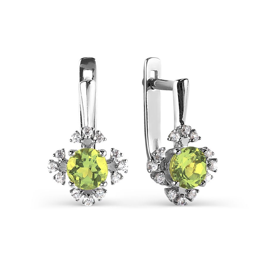 Серьги с хризолитами и фианитами Линии Любви, Серьги Т303026167
Серьги с хризолитами и фианитами Линии Любви, Серьги Т303026167