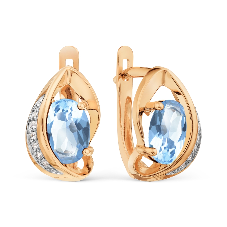 Серьги с топазами и фианитами Линии Любви, Серьги Т143029672
Серьги с топазами и фианитами Линии Любви, Серьги Т143029672