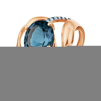 Кольцо с топазом и фианитами Линии Любви, Кольцо Т147018265-04
Кольцо с топазом и фианитами Линии Любви, Кольцо Т147018265-04