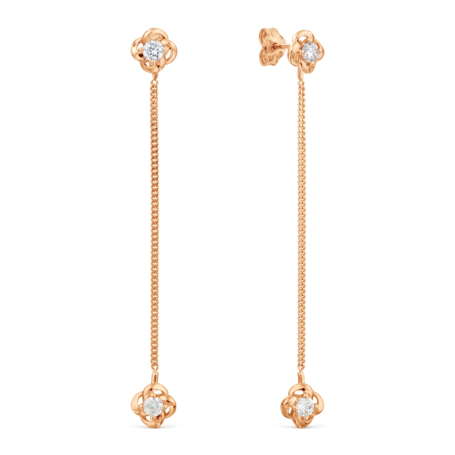 Серьги с фианитами Линии Любви, Серьги Т102029413
Серьги с фианитами Линии Любви, Серьги Т102029413