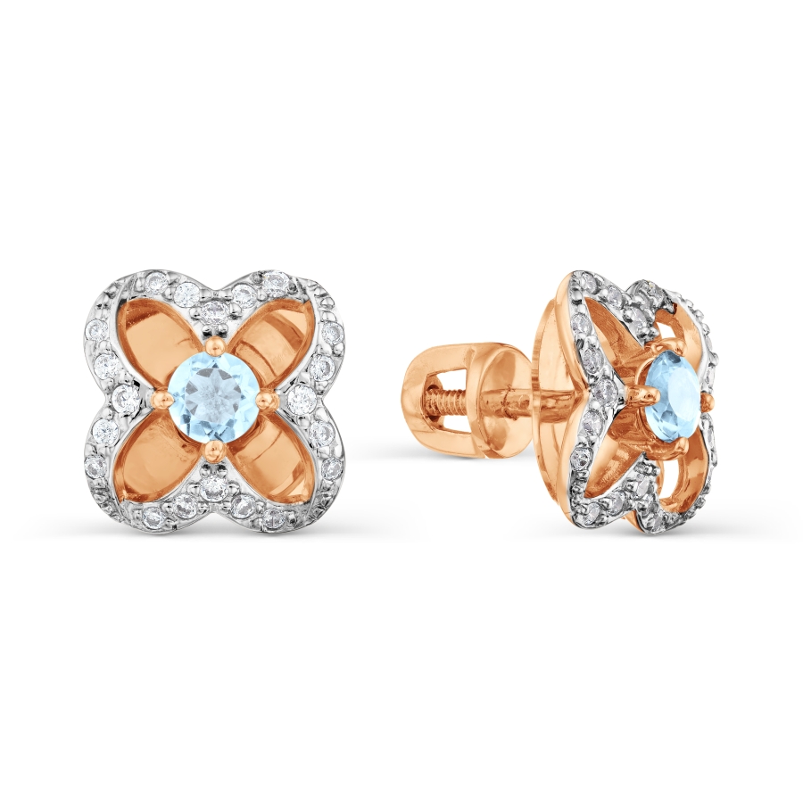 Серьги с топазами и фианитами Линии Любви, Серьги Т147029070
Серьги с топазами и фианитами Линии Любви, Серьги Т147029070