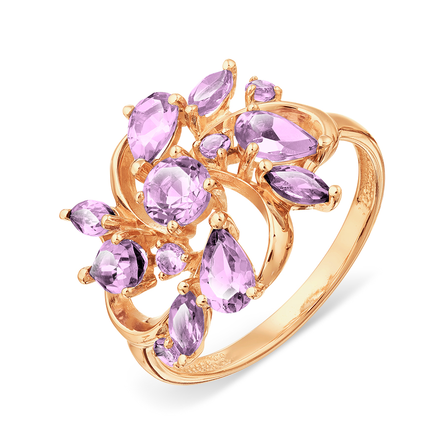 Кольцо с аметистами Линии Любви, Кольцо Т101018149
Кольцо с аметистами Линии Любви, Кольцо Т101018149