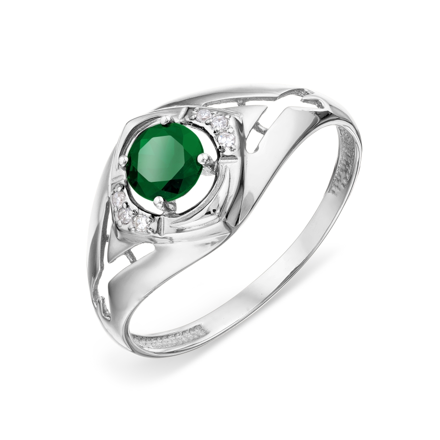 Кольцо с изумрудом и бриллиантами Линии Любви, Кольцо Т301018451 
Кольцо с изумрудом и бриллиантами Линии Любви, Кольцо Т301018451