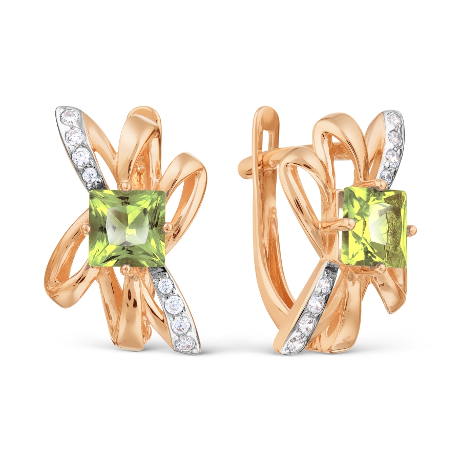 Серьги с хризолитами и фианитами Линии Любви, Серьги Т147028775
Серьги с хризолитами и фианитами Линии Любви, Серьги Т147028775