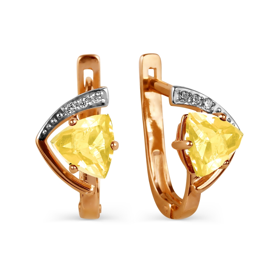 Серьги с цитринами и фианитами Линии Любви, Серьги Т143025937
Серьги с цитринами и фианитами Линии Любви, Серьги Т143025937