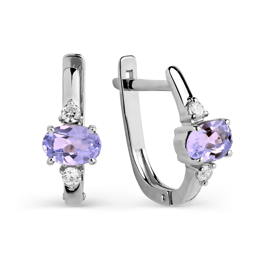 Серьги с аметистами и фианитами Линии Любви, Серьги Т303025683
Серьги с аметистами и фианитами Линии Любви, Серьги Т303025683