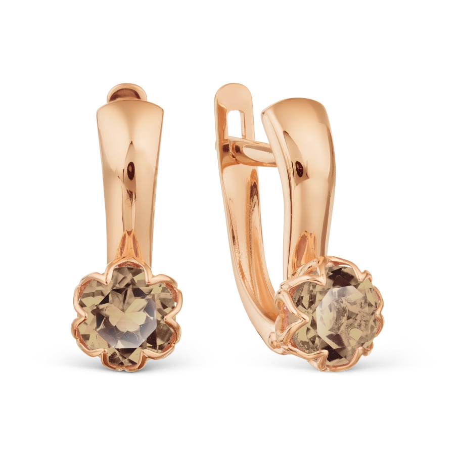 Серьги с раухтопазами Линии Любви, Серьги Т101028842
Серьги с раухтопазами Линии Любви, Серьги Т101028842