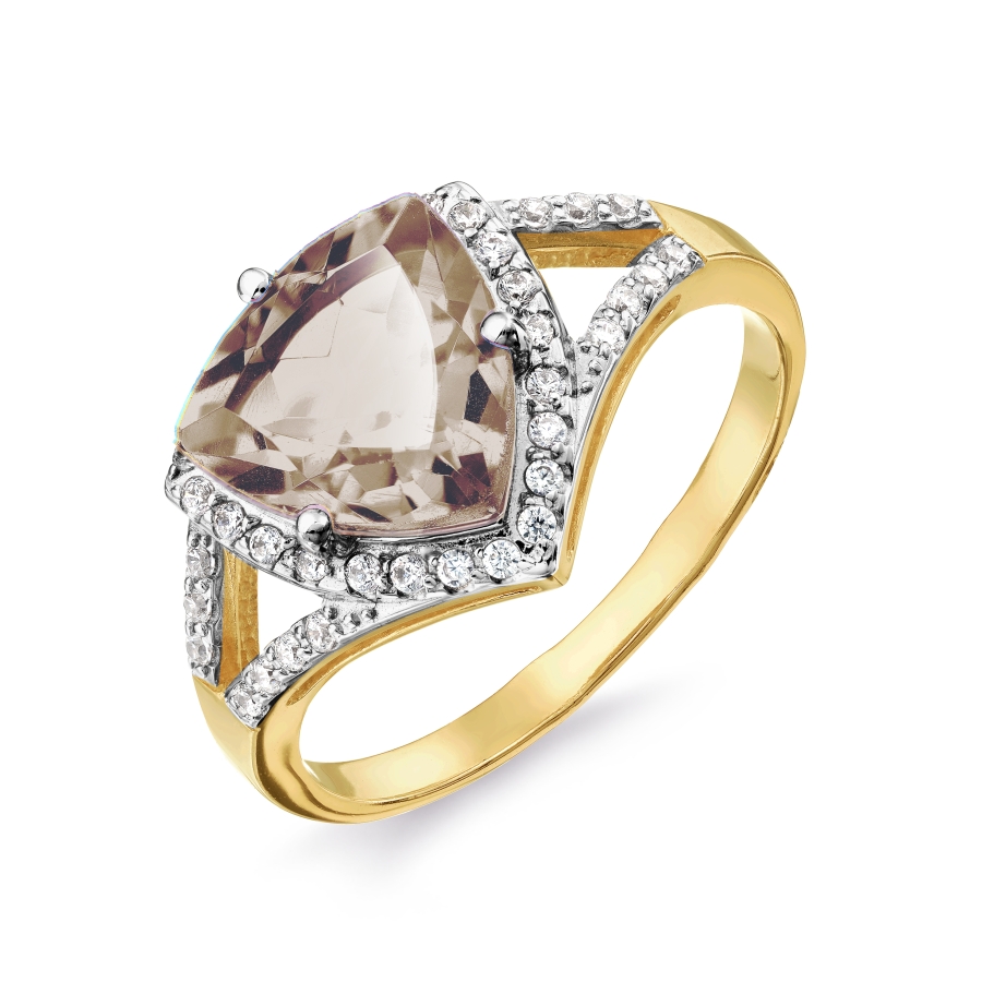 Кольцо с раухтопазом и фианитами Линии Любви, Кольцо Т947017084-01
Кольцо с раухтопазом и фианитами Линии Любви, Кольцо Т947017084-01