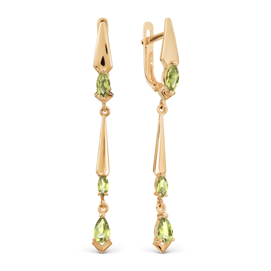 Серьги с хризолитами Линии Любви, Серьги Т101029746
Серьги с хризолитами Линии Любви, Серьги Т101029746