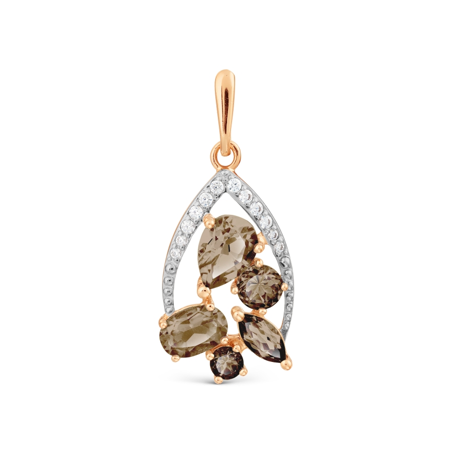 Подвеска с раухтопазами и фианитами Линии Любви, Подвески и кулоны Т147034731
Подвеска с раухтопазами и фианитами Линии Любви, Подвески и кулоны Т147034731