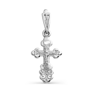 Крестик из белого золота Линии Любви, Крестики Т30006300 
Крестик из белого золота Линии Любви, Крестики Т30006300