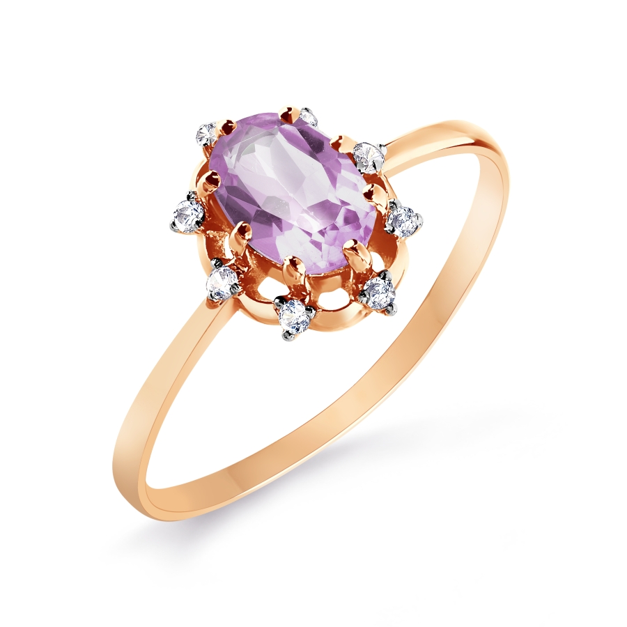 Кольцо с аметистом и Swarovski Zirconia Линии Любви, Кольцо Т143015714
Кольцо с аметистом и Swarovski Zirconia Линии Любви, Кольцо Т143015714