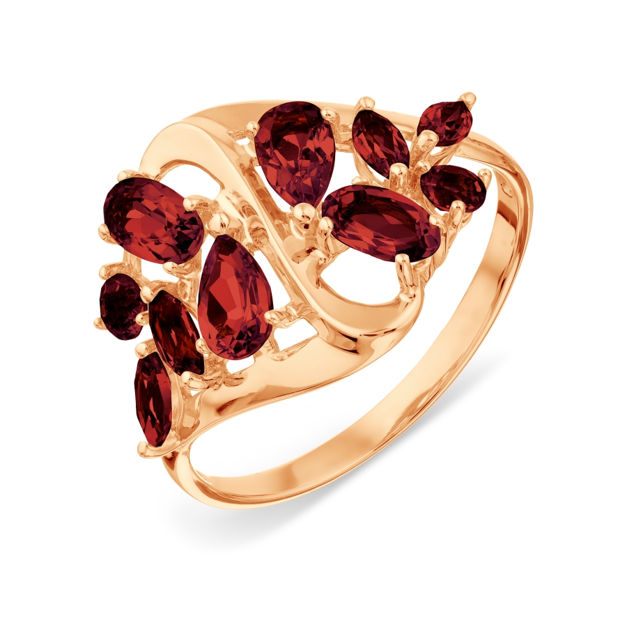 Кольцо с гранатами Линии Любви, Кольцо Т101018147
Кольцо с гранатами Линии Любви, Кольцо Т101018147