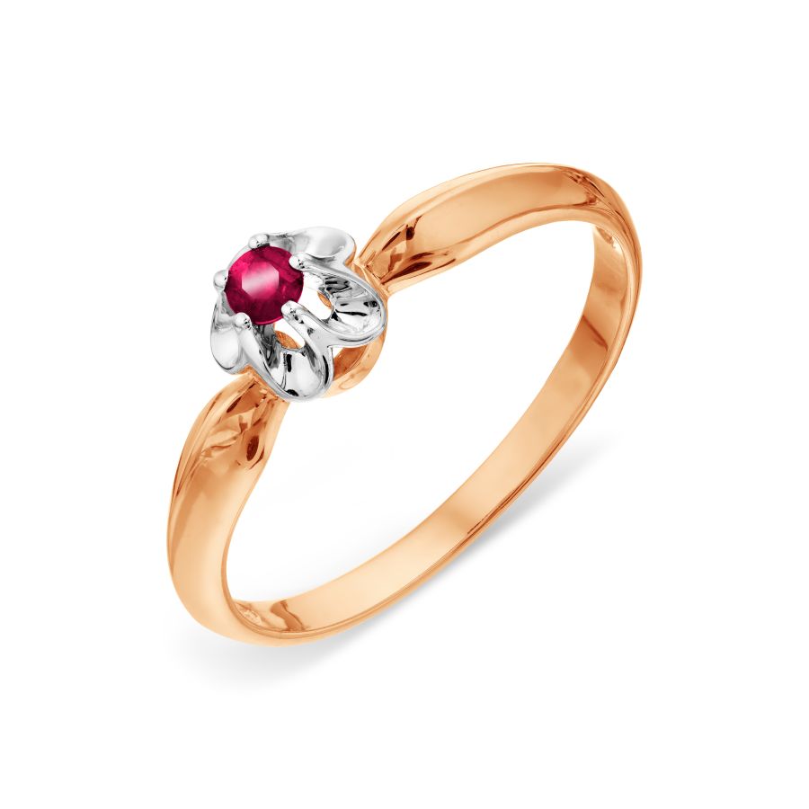 Кольцо с рубином Линии Любви, Кольцо Т131018903 
Кольцо с рубином Линии Любви, Кольцо Т131018903