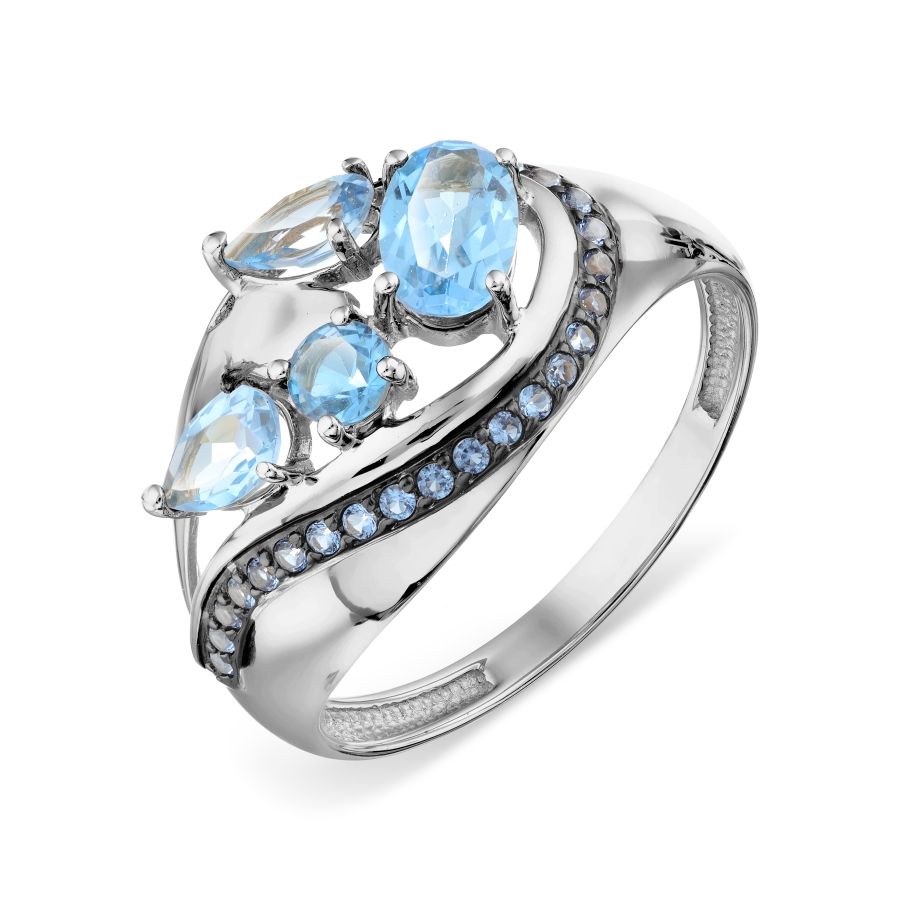 Кольцо с топазами и фианитами Линии Любви, Кольцо Т307018531
Кольцо с топазами и фианитами Линии Любви, Кольцо Т307018531