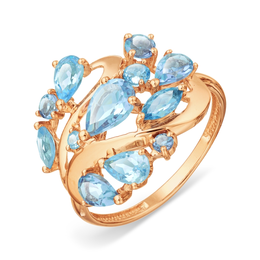 Кольцо с топазами Линии Любви, Кольцо Т101018150
Кольцо с топазами Линии Любви, Кольцо Т101018150